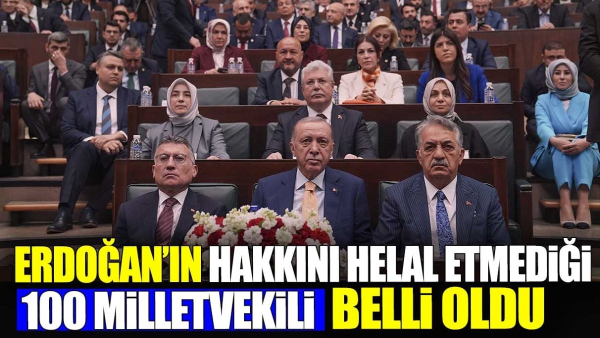 Erdoğan’ın ‘hakkını helal etmediği’ 100 milletvekili belli oldu